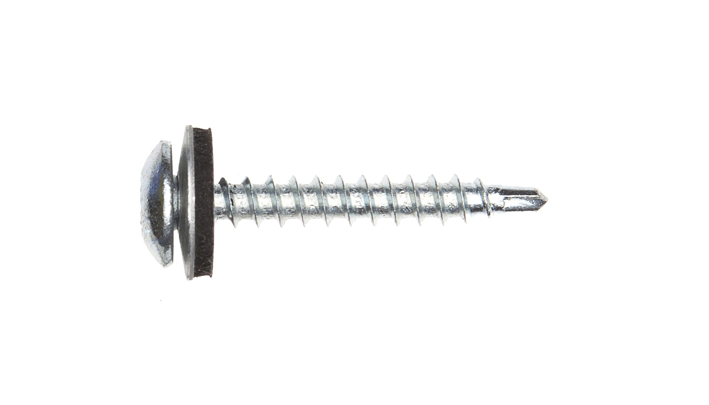 A13KBR - Plateskrue/farmerskrue med rundt hode 4,8 x 35